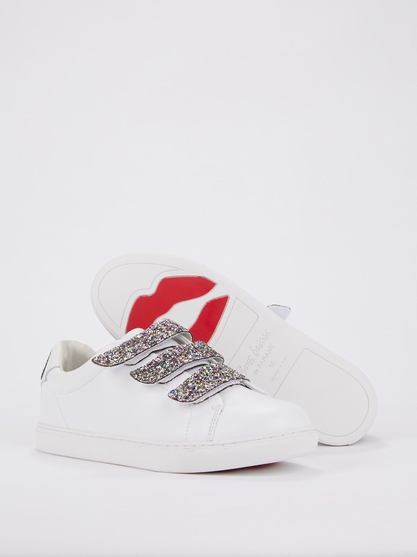 Edith Glitter Multi-Strap Sneakers