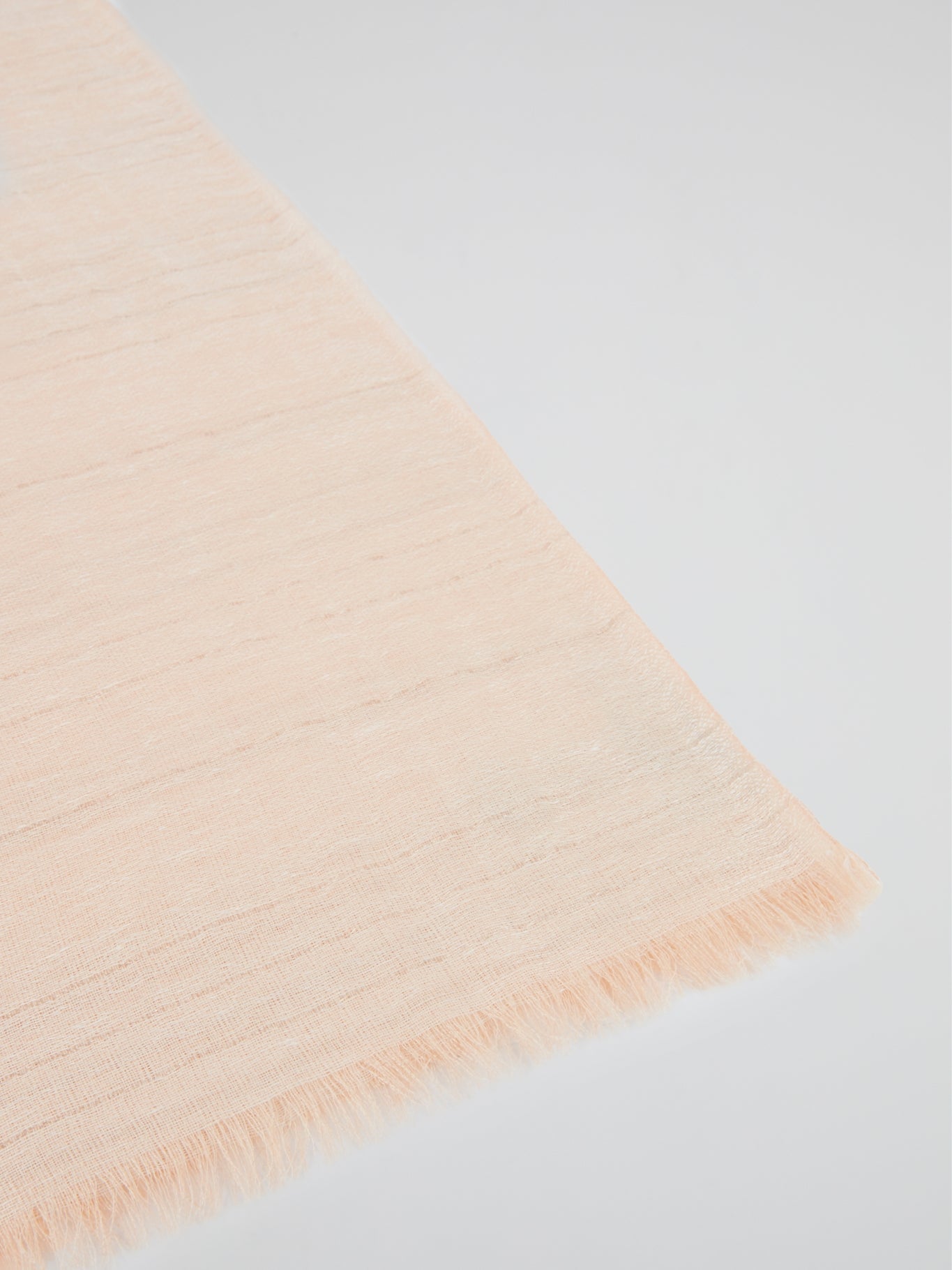 Beige Frayed Lurex Stole