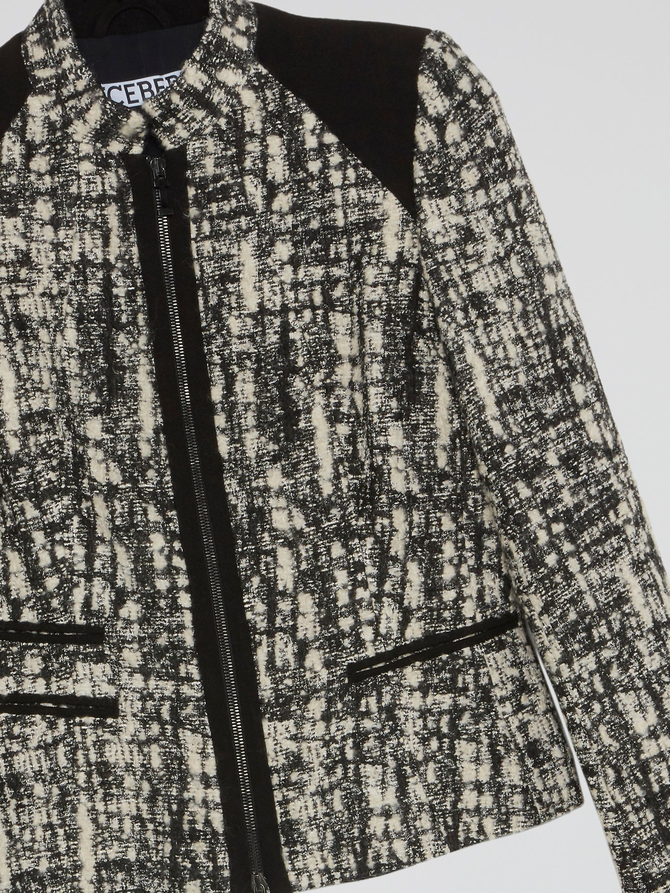 Pattern Print Zip-Up Jacket