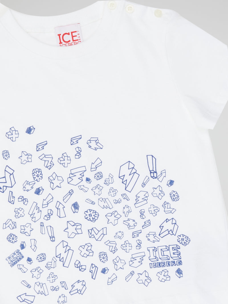 White Sketch Graphic Tee