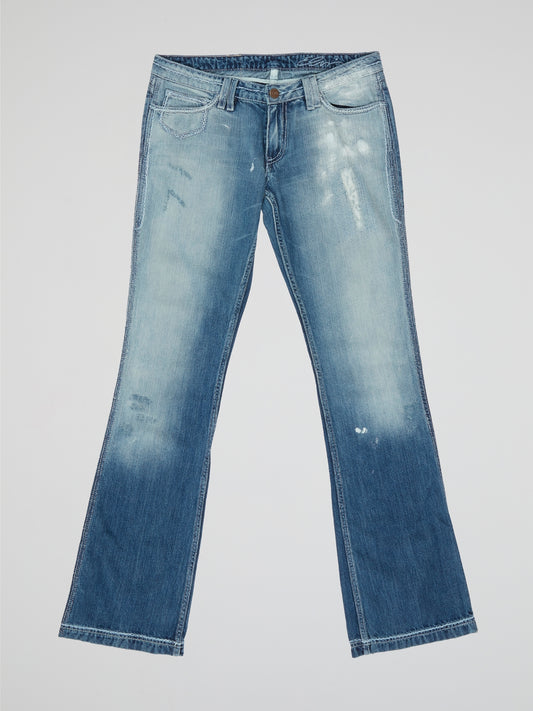 Vintage Wash Bootcut Jeans