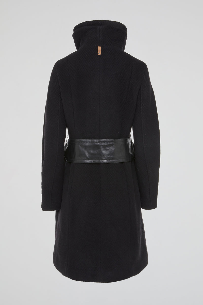 Black Ascent Wool Coat