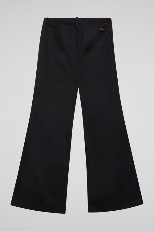 Black Eclipse Flare Trousers