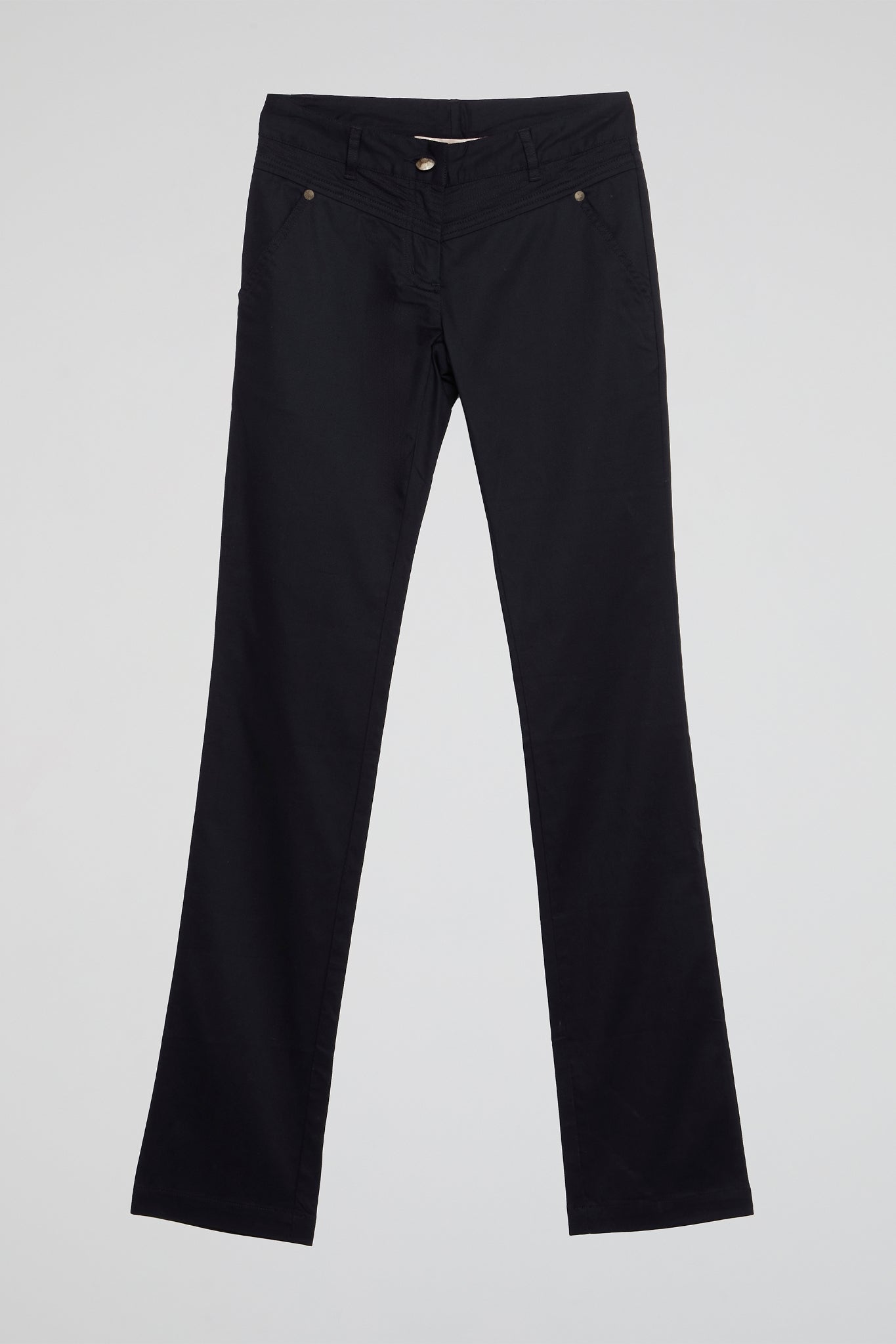 Midnight Black Tailored Bootcut Pants