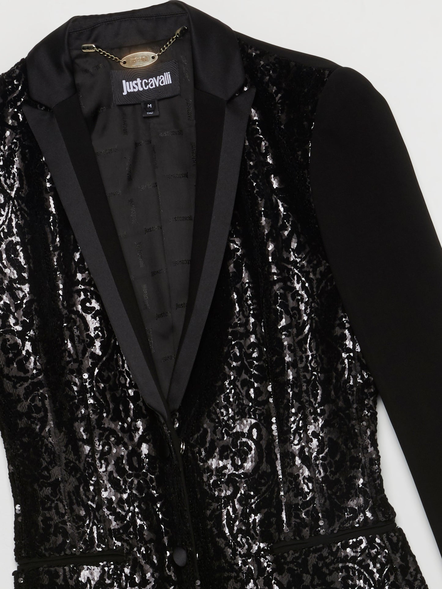 Black Sequin Baroque Blazer