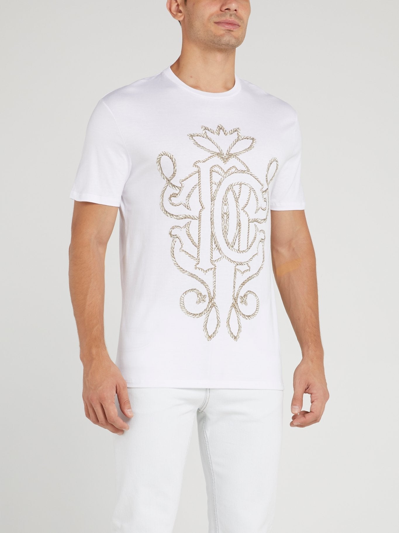 White Rope Logo Print T-Shirt