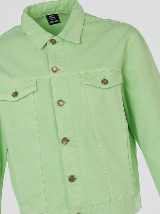 Green Guibbino Denim Jacket