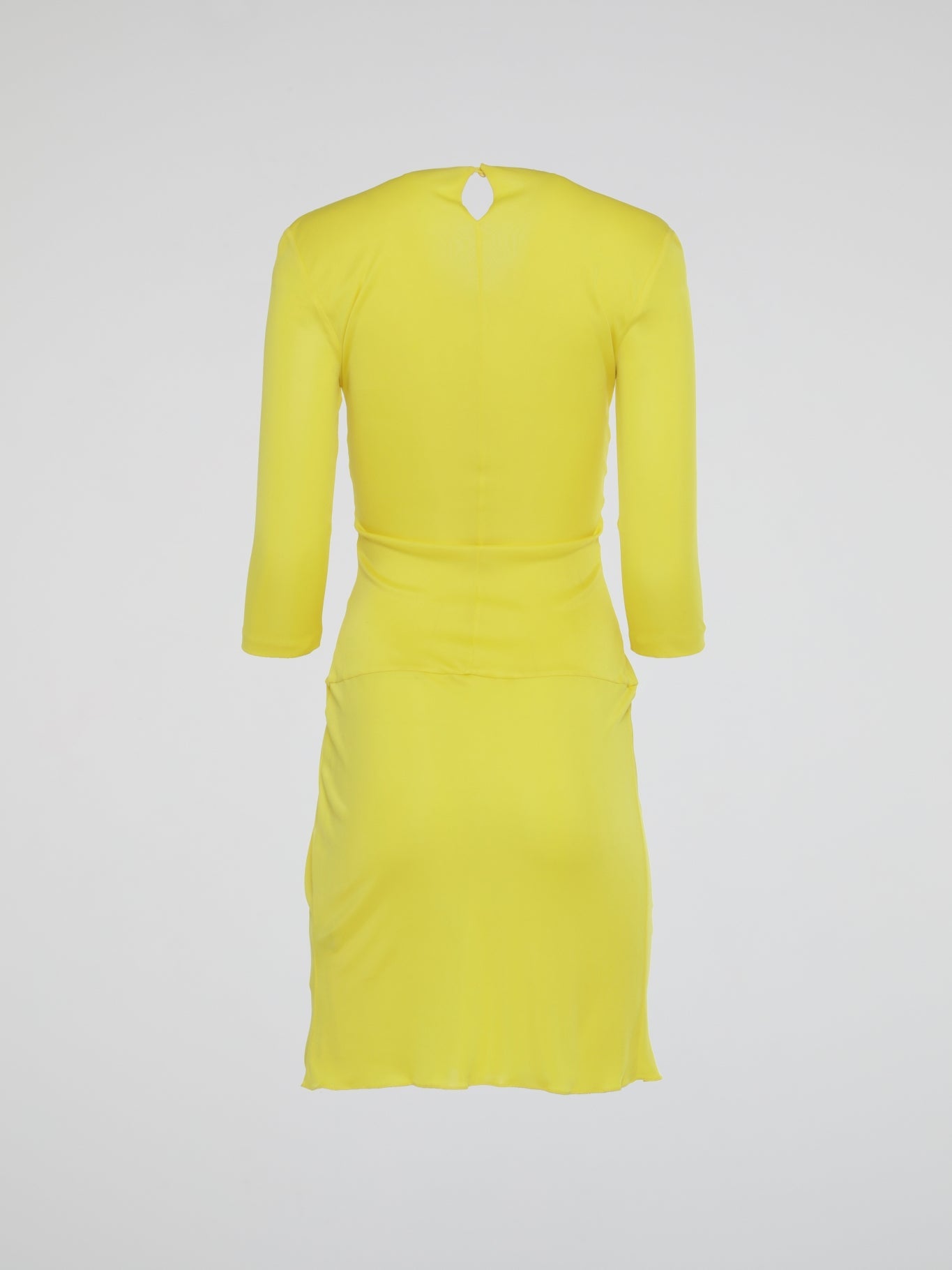 Yellow Plunge Mini Dress