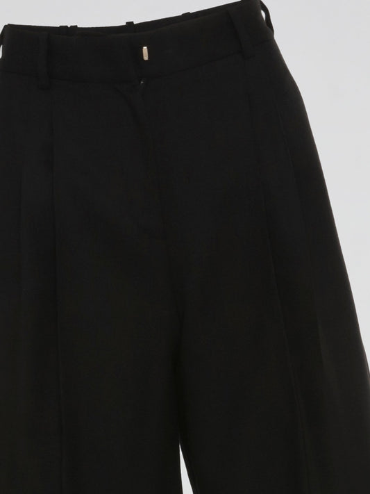 Black Pleated Culottes