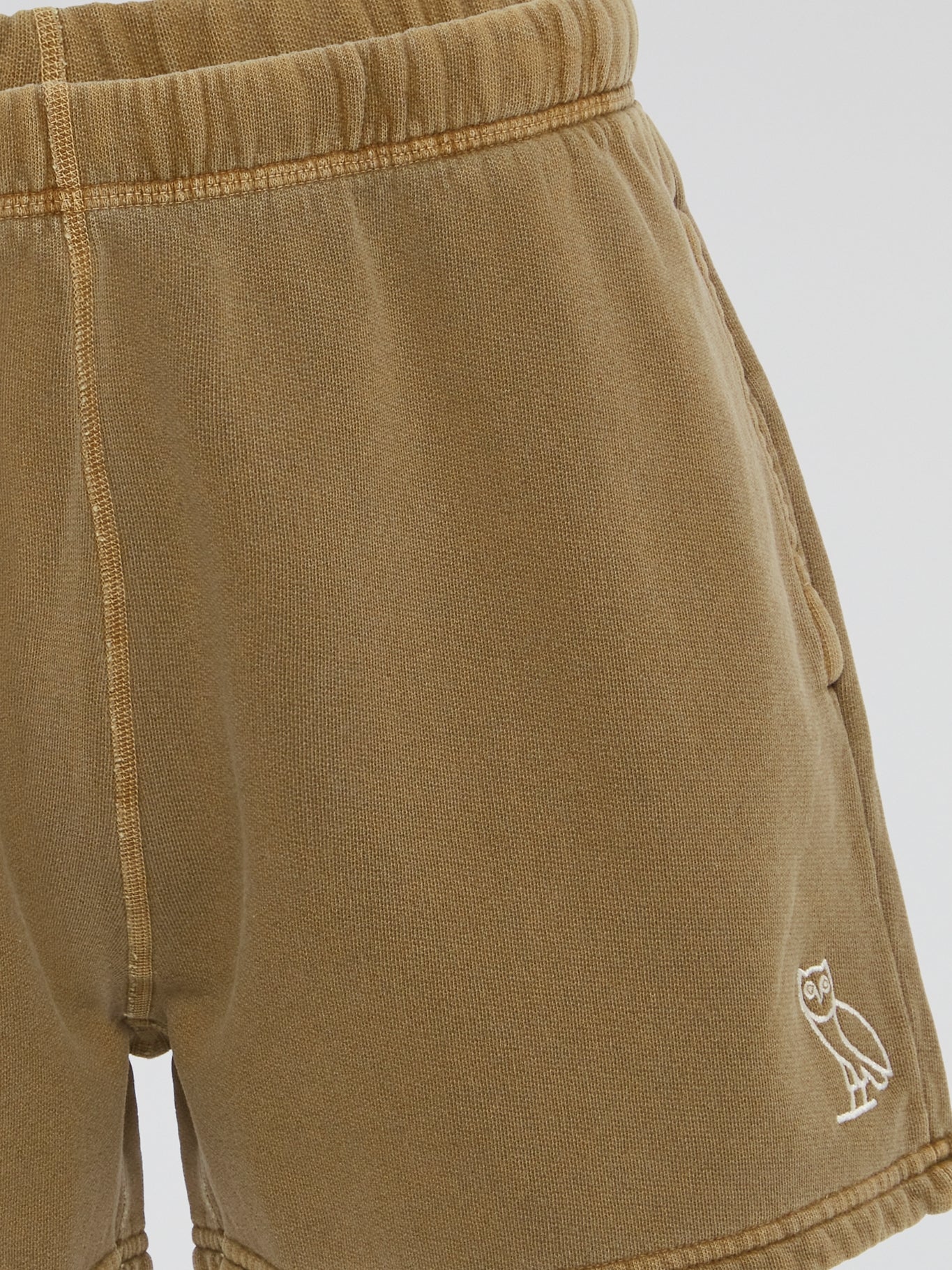 Brown Garment Dye Shorts