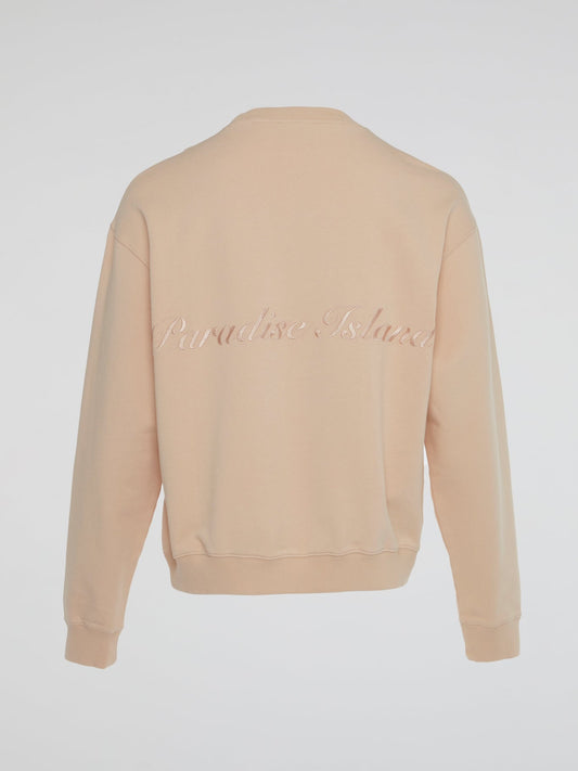 Beige Crewneck Sweatshirt