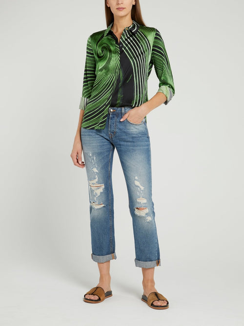 Green Thumb Print Shirt