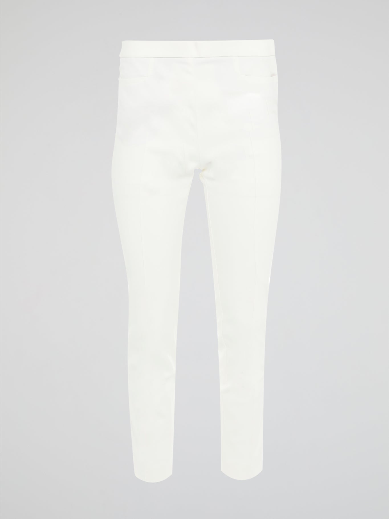 Get ready to turn heads with these stunning White Skinny Fit Trousers by Akris Punto! Designed to flatter every curve, these trousers hug your body in all the right places, giving you a sleek and elegant silhouette. Perfect for both casual and formal occasions, these versatile pants are a must-have addition to your wardrobe!