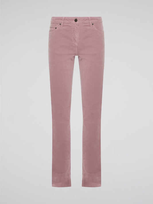Step out in style with these Pink Skinny Denim Jeans from Roberto Cavalli, the epitome of high fashion and luxury. Crafted with precision and attention to detail, the vibrant pink color adds a fun and feminine touch to your wardrobe. Whether you dress them up or down, these jeans are sure to make a statement wherever you go.