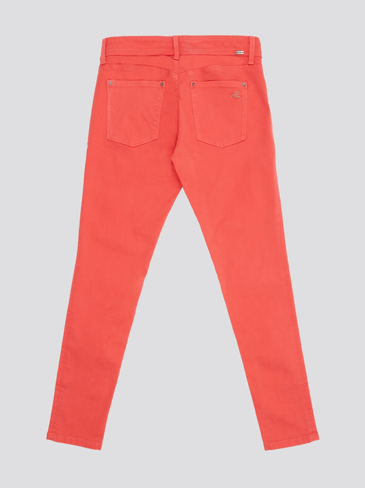 Turn heads in these Neon Orange Skinny Jeans from DL1961, the perfect statement piece for the bold fashionista. The vibrant hue adds a pop of color to any outfit, while the flattering skinny fit ensures a sleek silhouette. Made with DL1961's signature eco-friendly denim, these jeans are not only stylish but also sustainable.