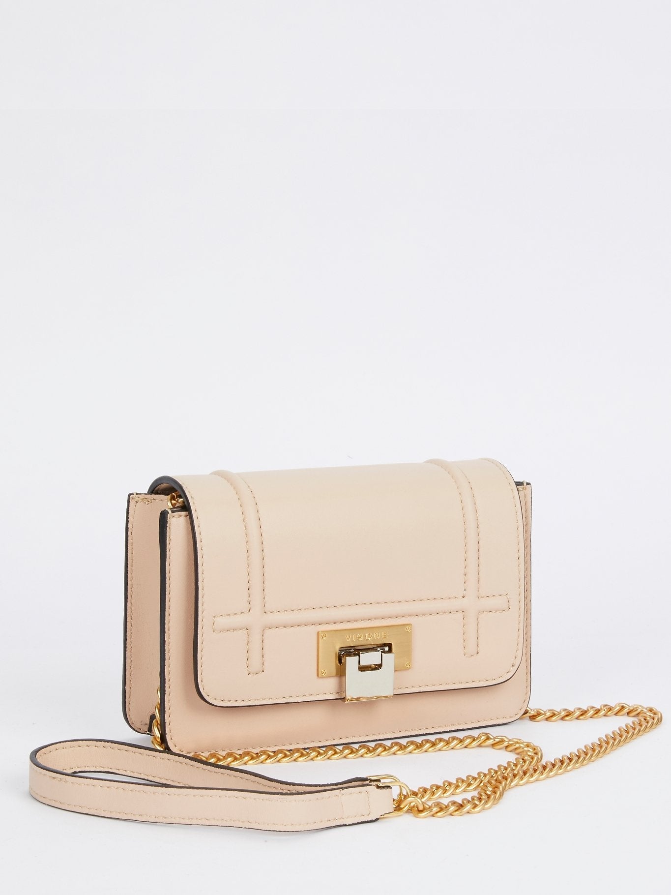 Lizzy Beige Leather Mini Bag