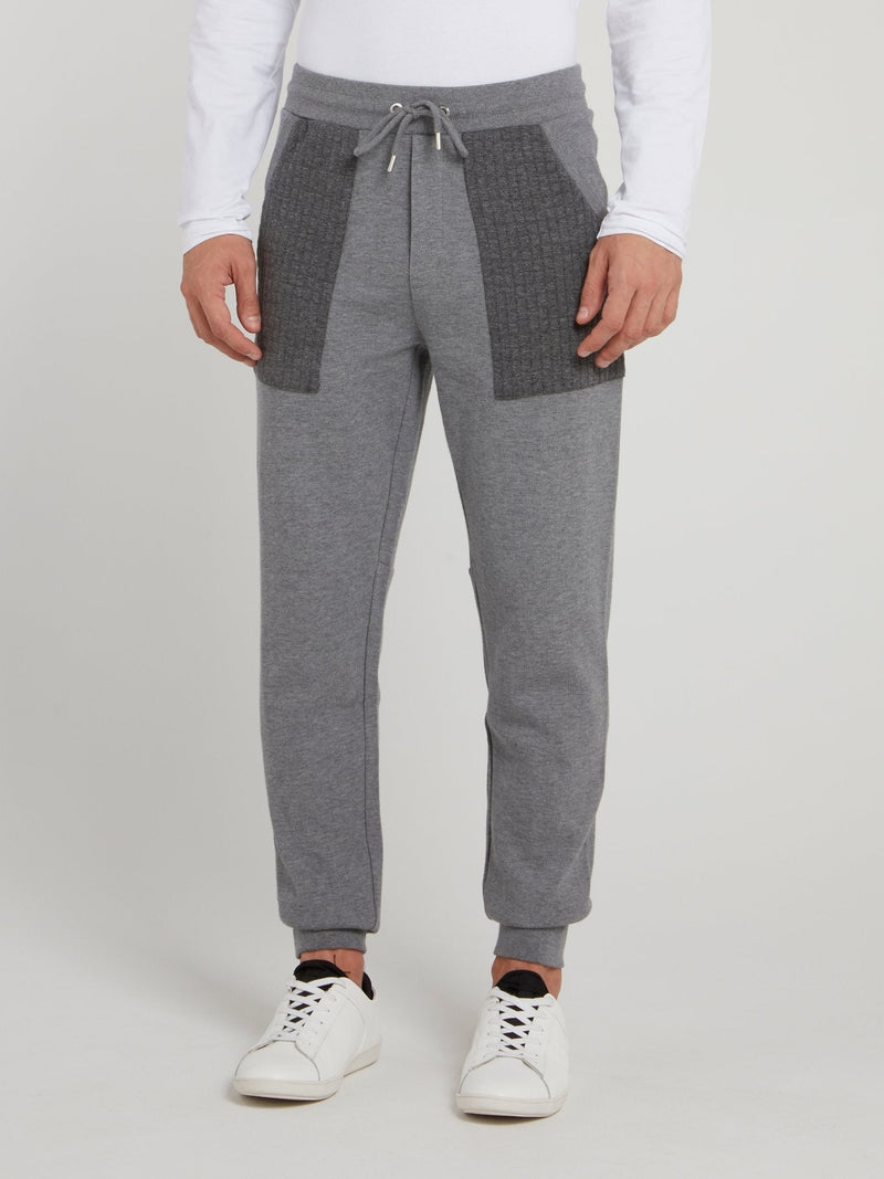 Grey Knitted Tracksuit