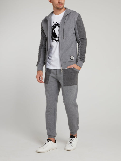 Grey Knitted Tracksuit