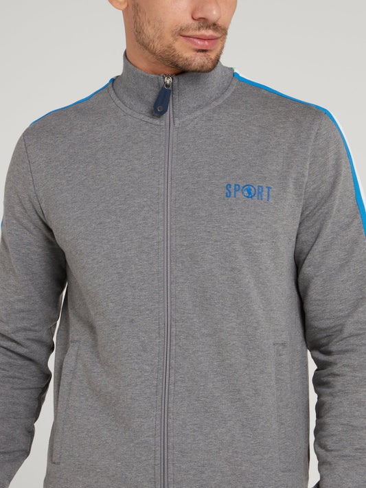 Grey Sport Logo Jacket