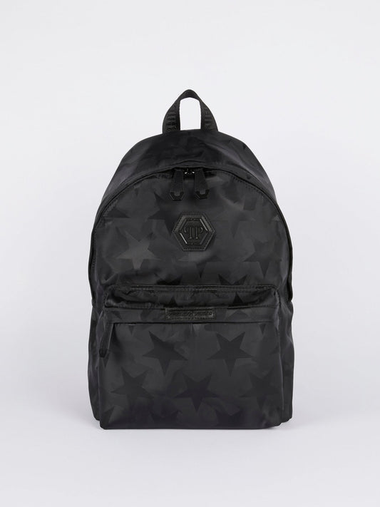 Black Star Print Backpack