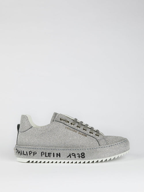 Silver Metallic Statement Sneakers