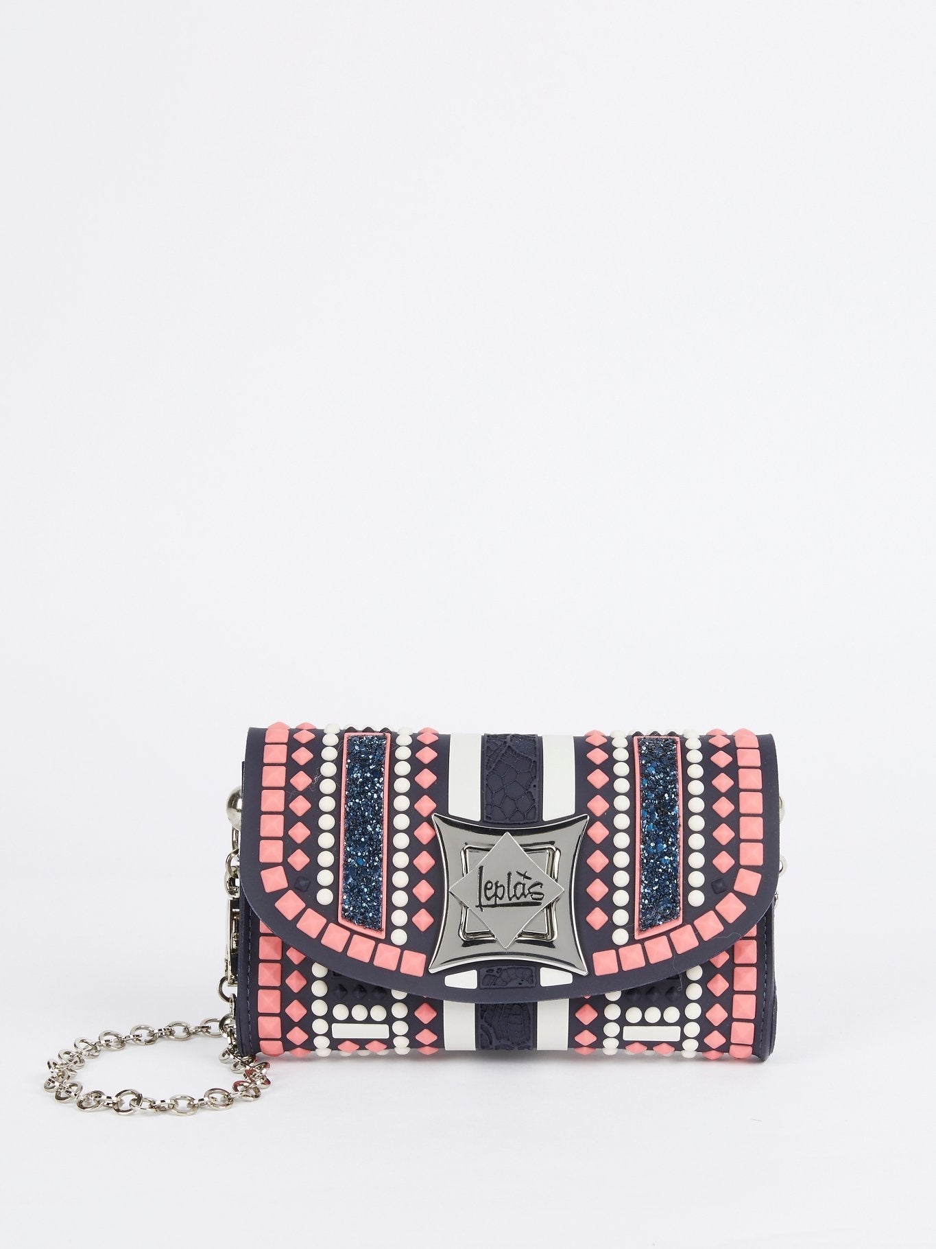 Coral Iris Borchie Crossbody Bag