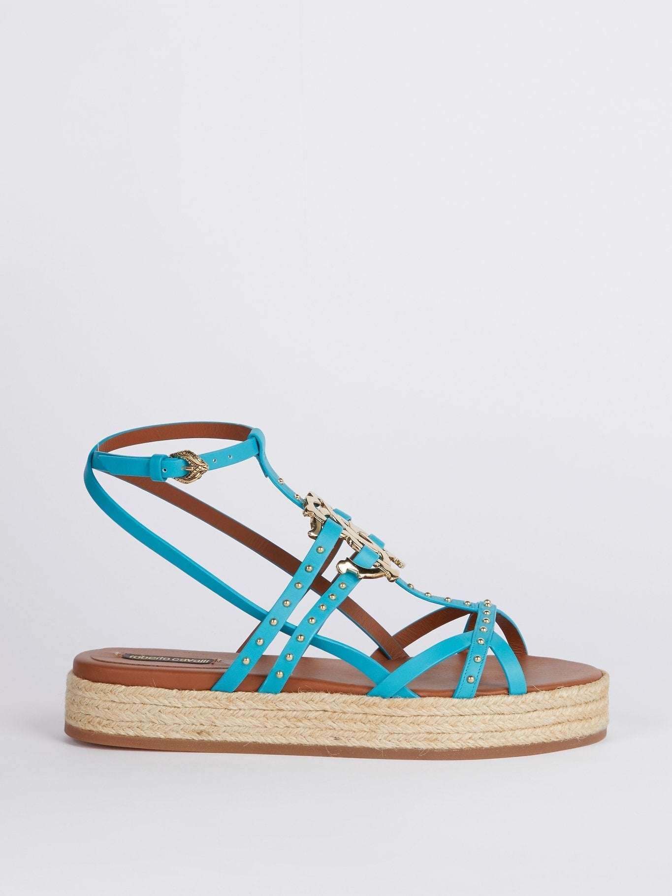 Blue Espadrille Gladiator Sandals