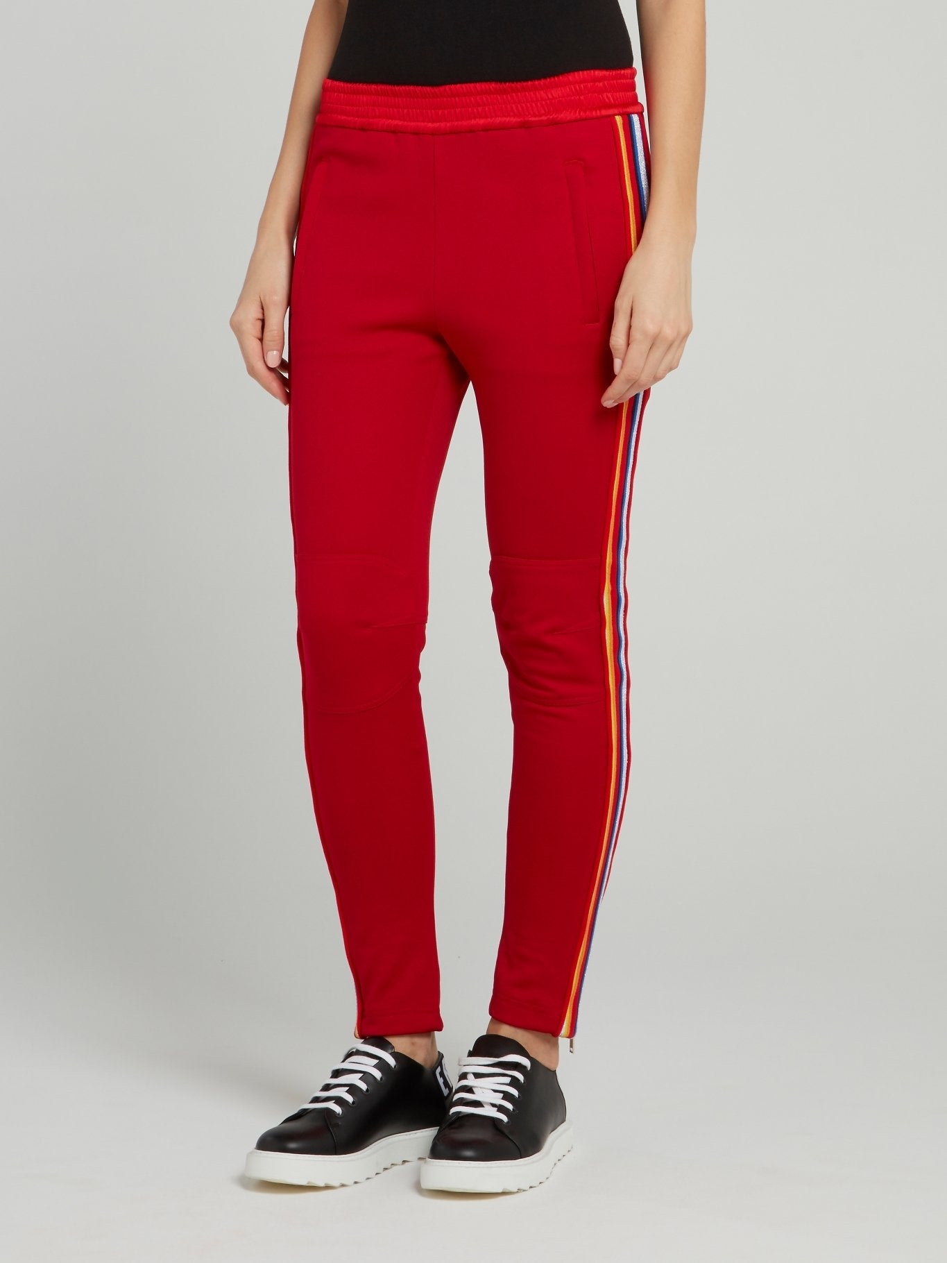 Red Side Stripe Active Trousers