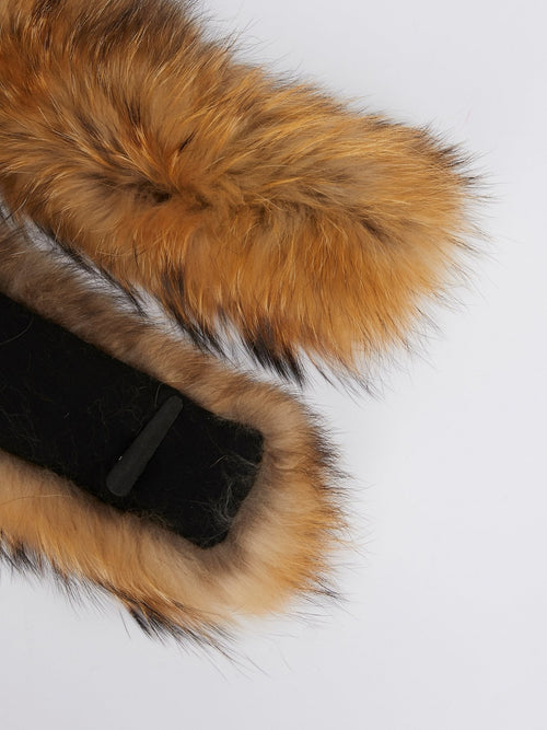 Long Tanuki Fur Collar