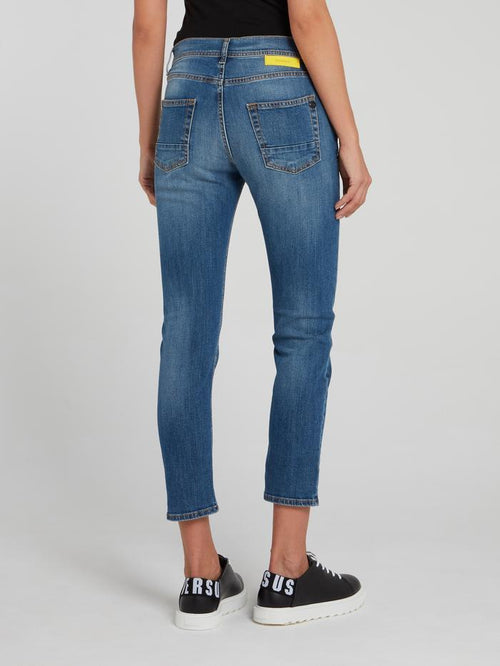 Skinny Denim Capri Pants