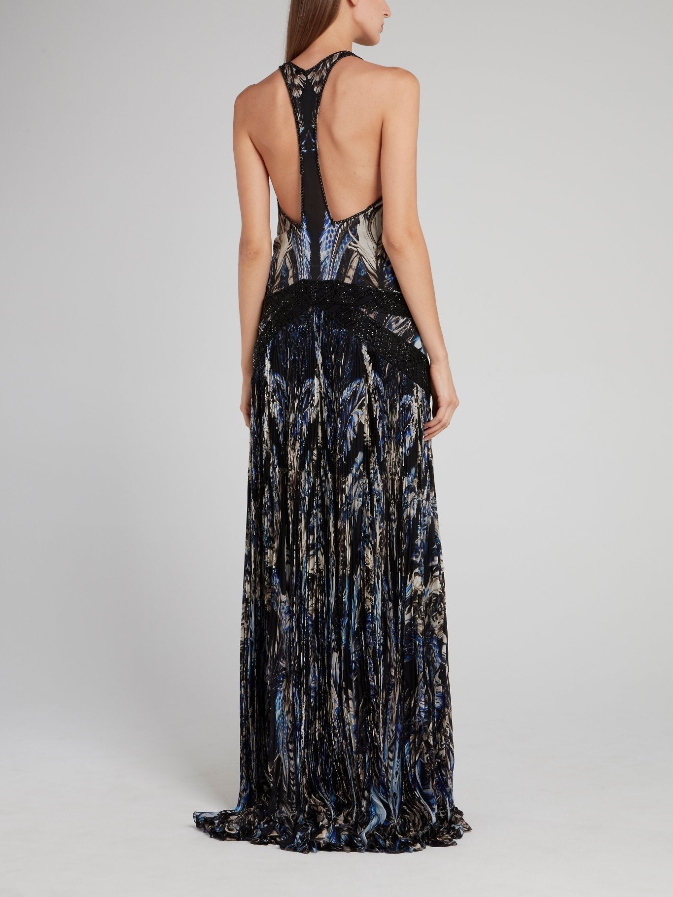 Beadwork Racerback Maxi Dress