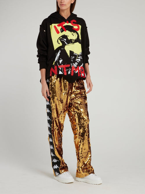 Kappa Gold Sequin Pants