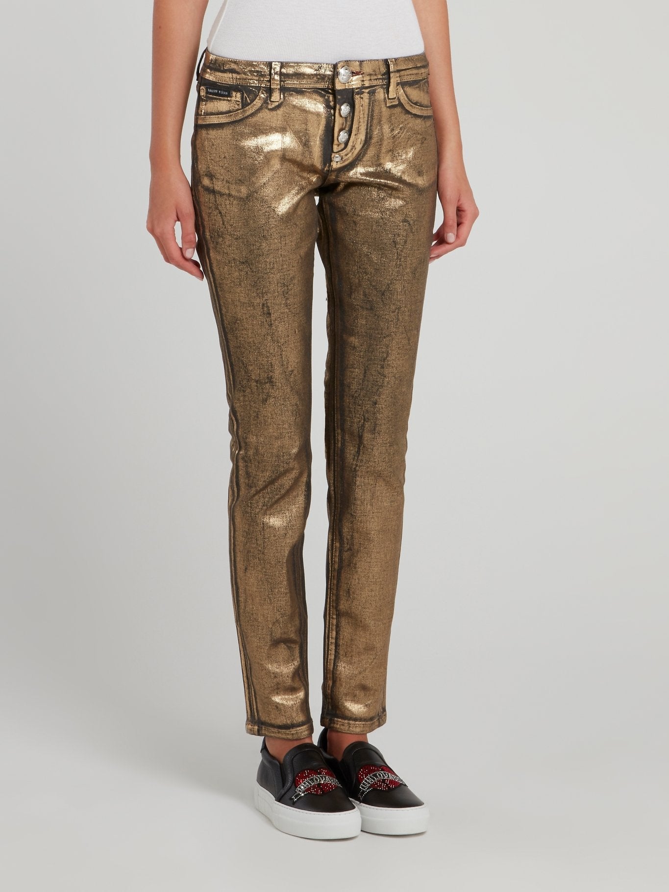 Rustic Gold Slim Fit Jeggings