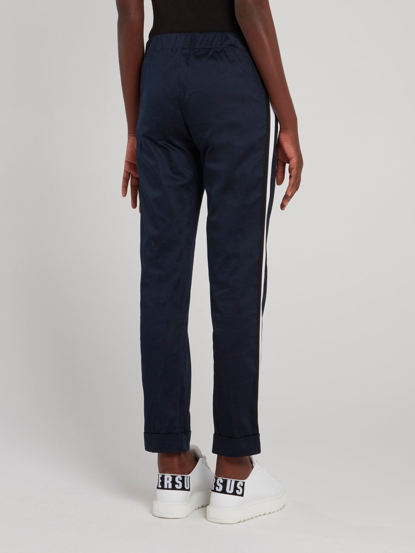 Navy Side Stripe Jogging Trousers