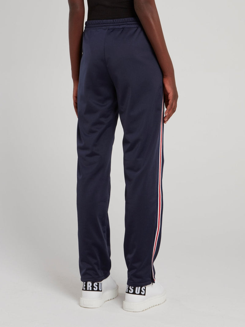 Navy Side Stripe Jogging Pants