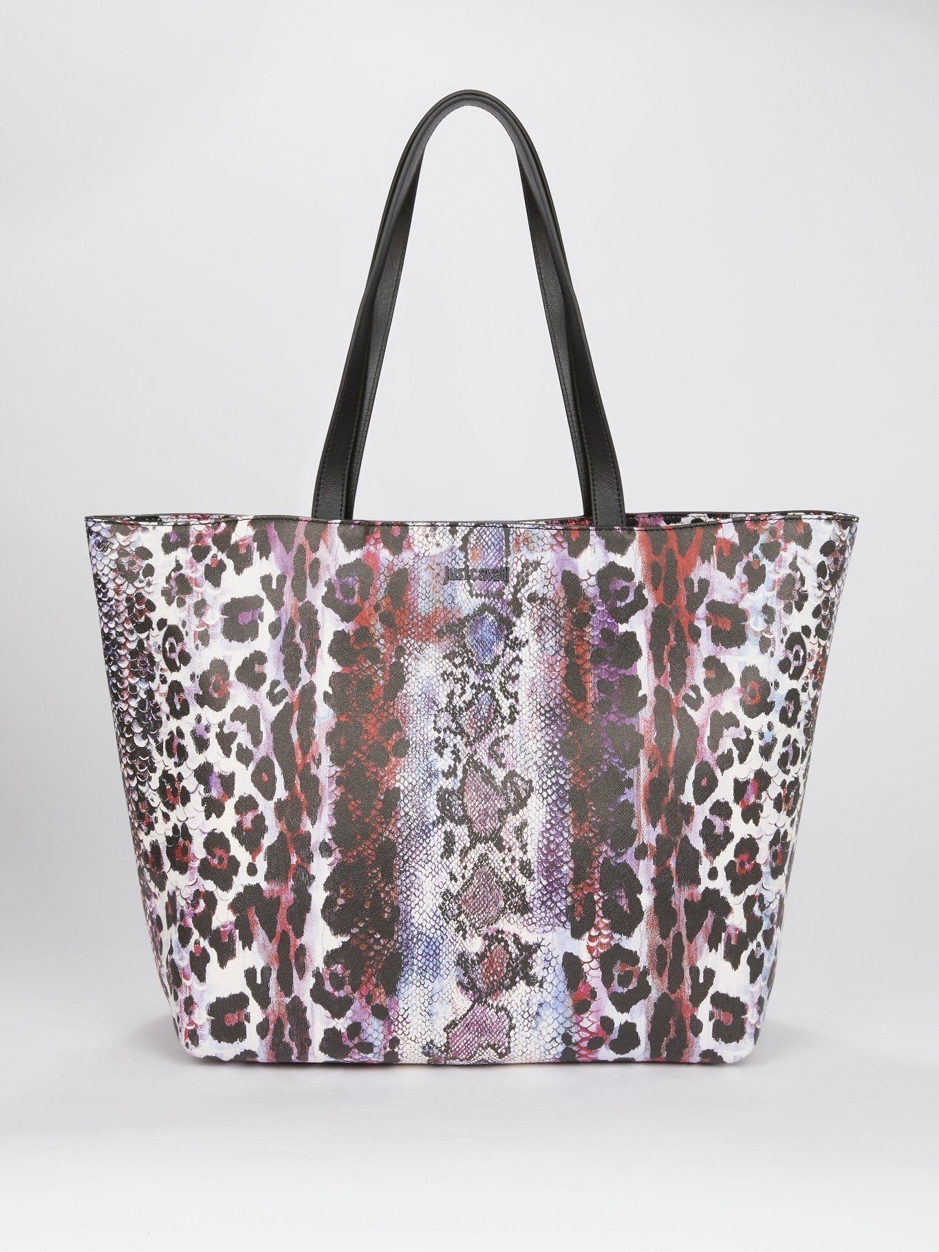 Animal Print Leather Tote Bag