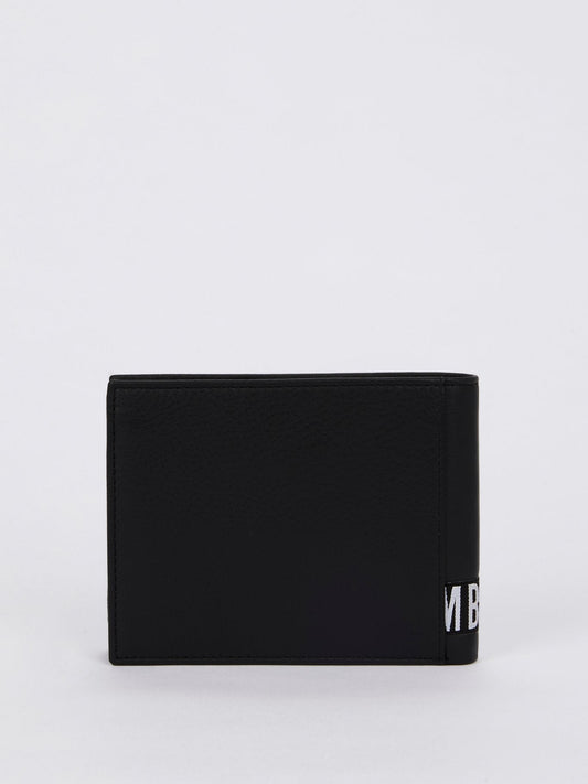 Brix 302 Black Logo Leather Wallet (Billfold 5 C/C with Coin Pocket )