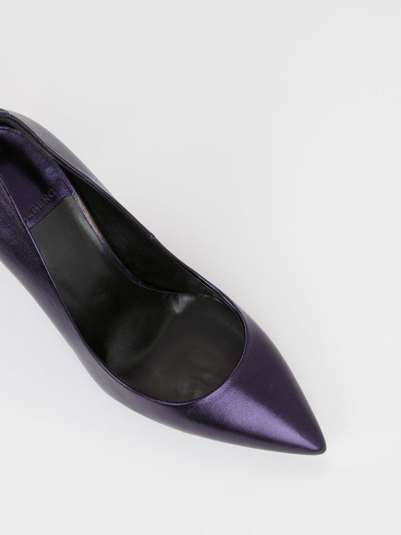 Purple Nappa Pumps