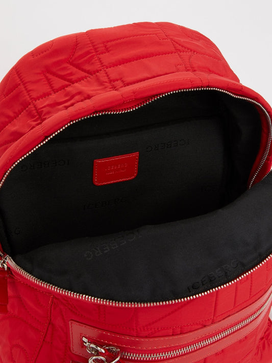 Red Stitch Detail Backpack