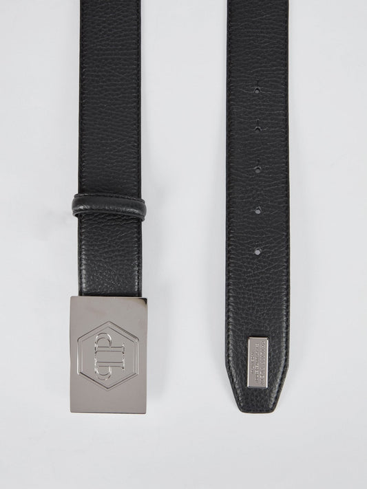 Artyom Silver Logo Buckle Belt