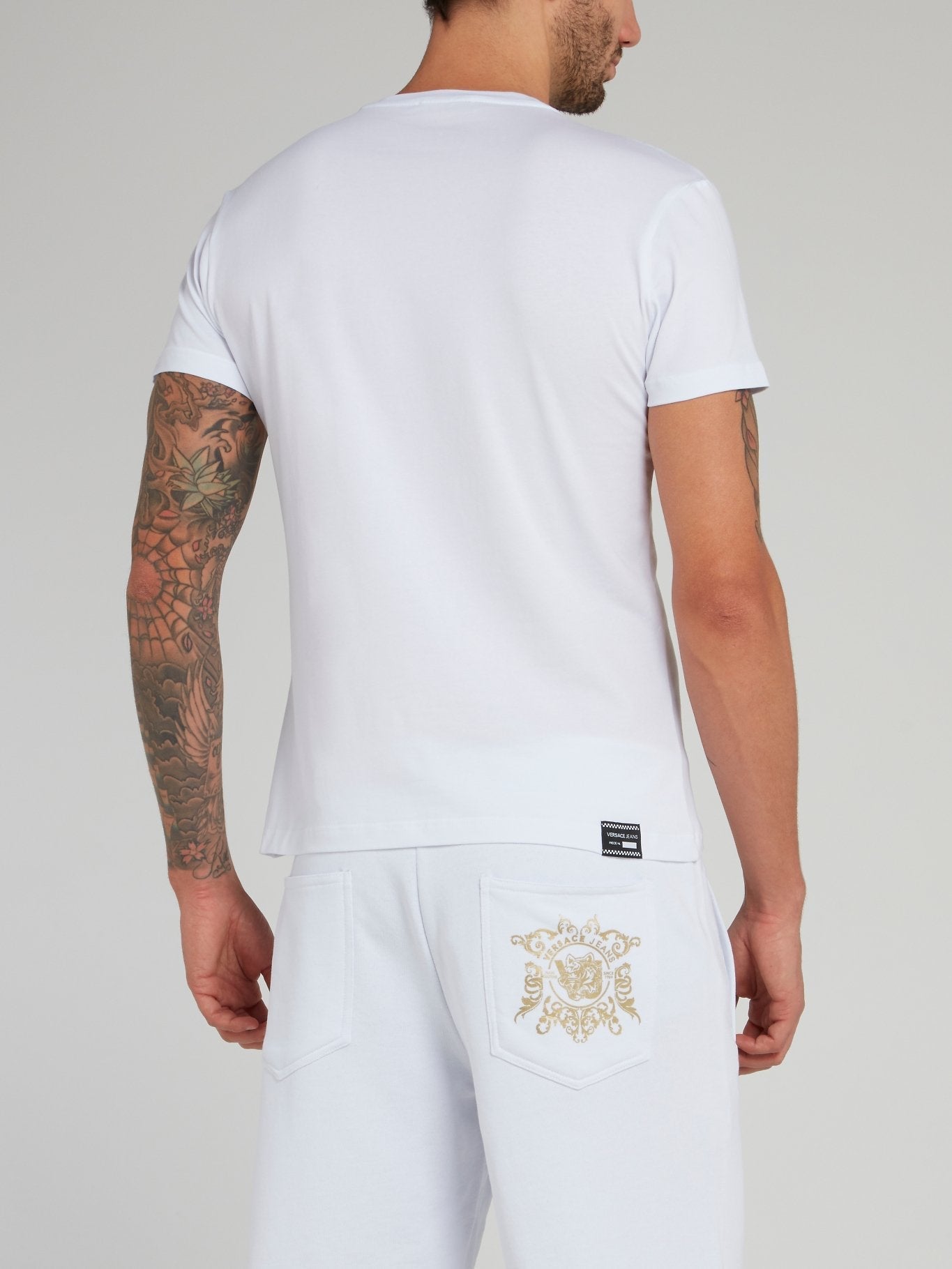 White Slim Cut Cotton T-Shirt