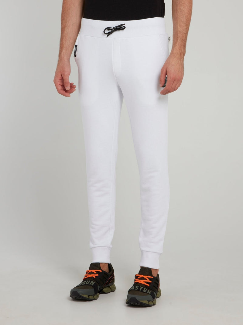 Classic White Logo Track Pants