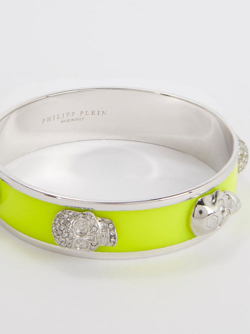 Neon Crystal Skull Bangle