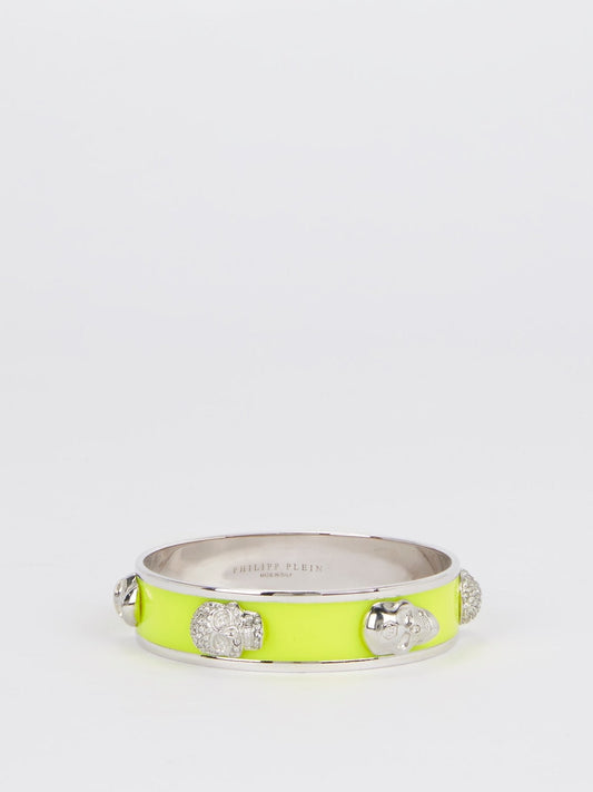 Neon Crystal Skull Bangle