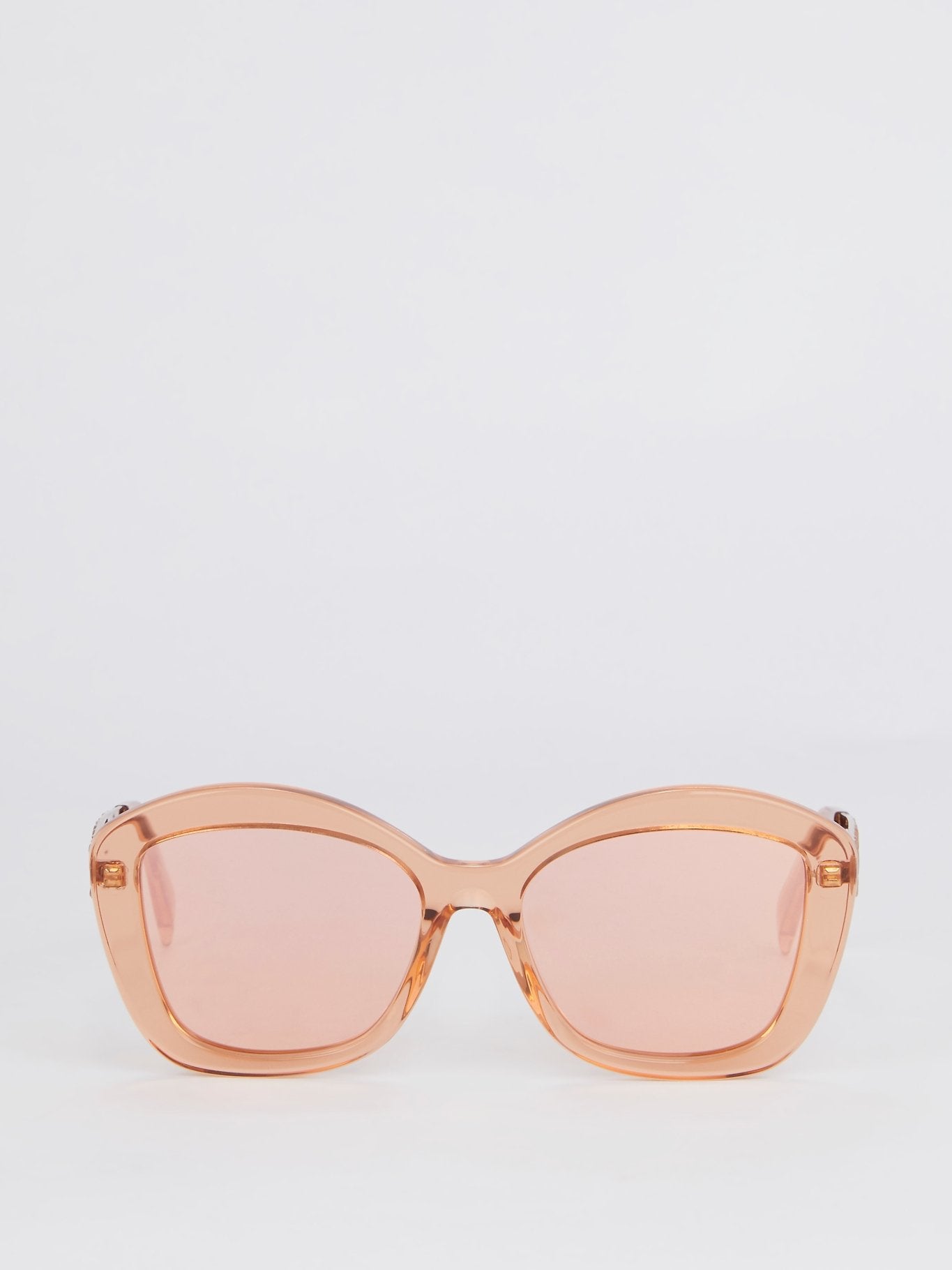 Pink Square Framed Sunglasses