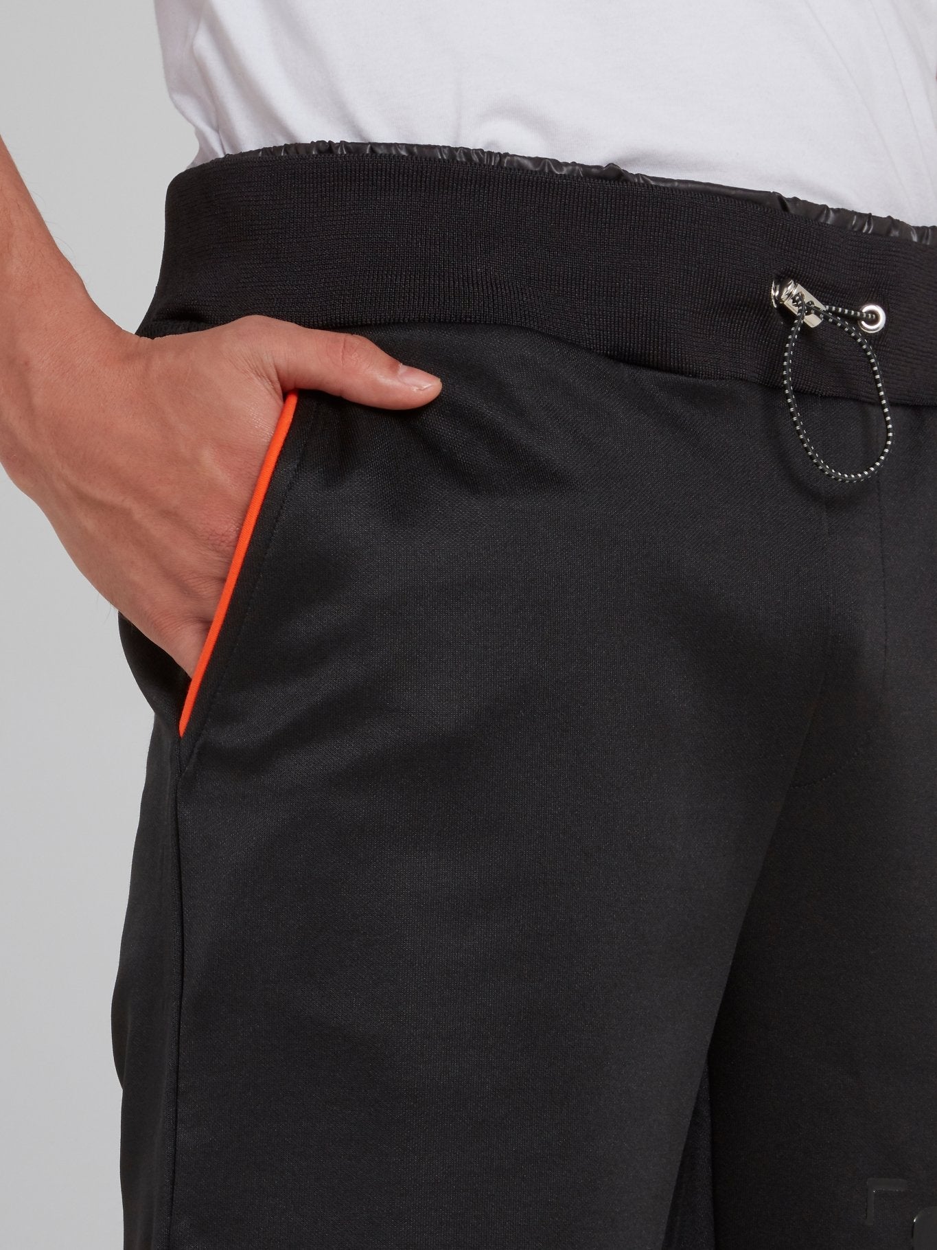 Black Drawstring Jogging Shorts