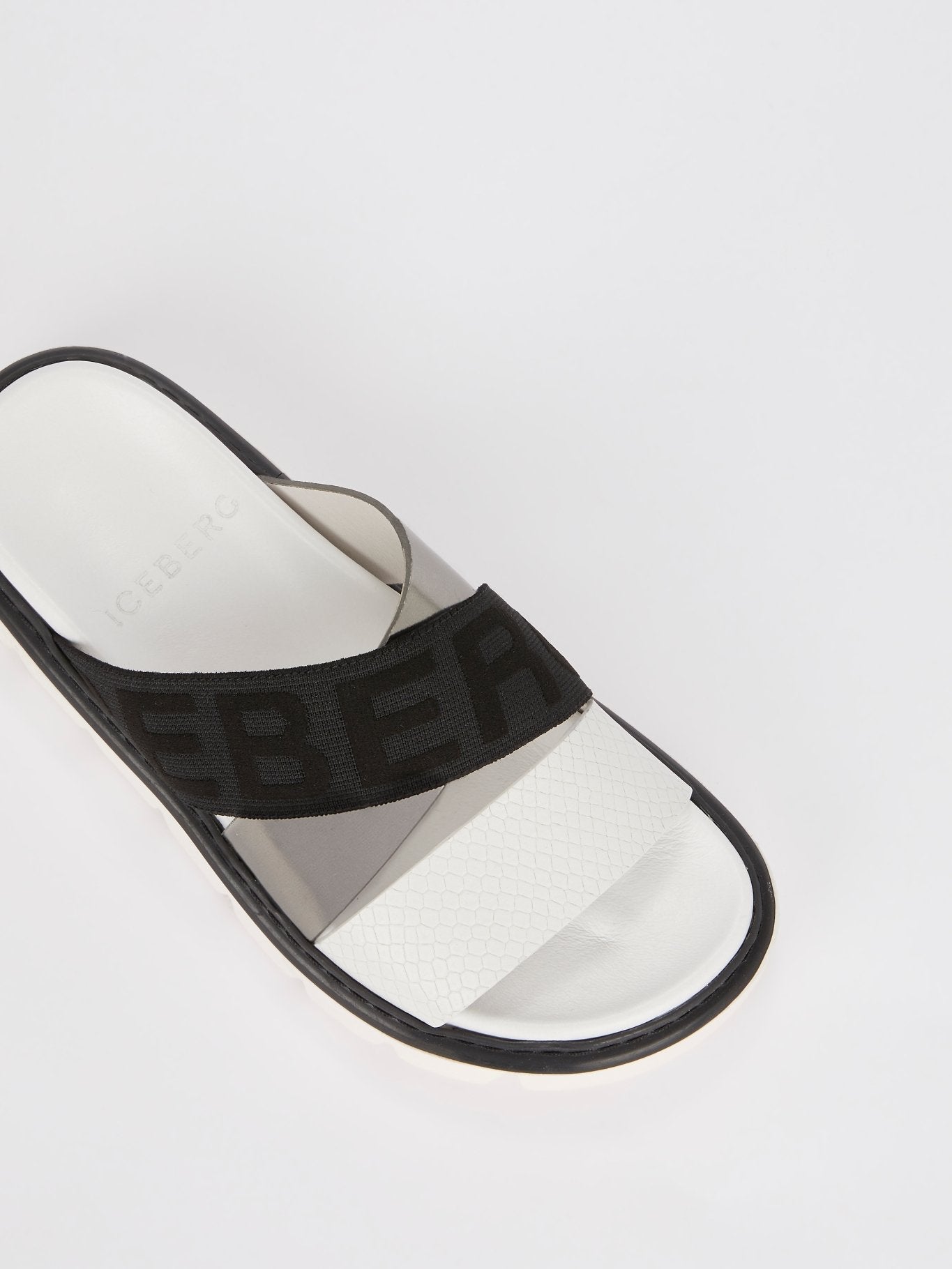 Contrast Crisscross Logo Slides