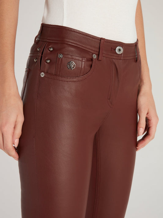 Brown Leather Trousers