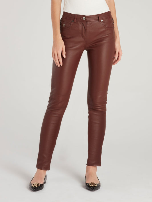 Brown Leather Trousers