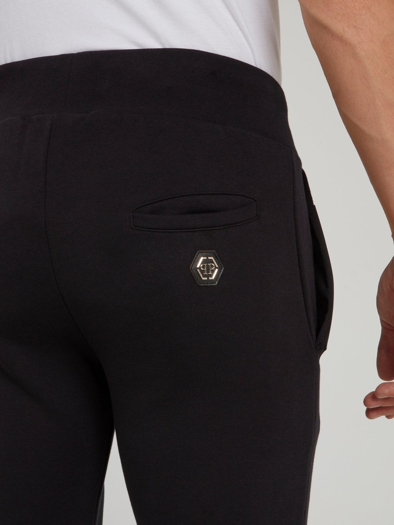 Black Logo Slim Fit Jogging Trousers